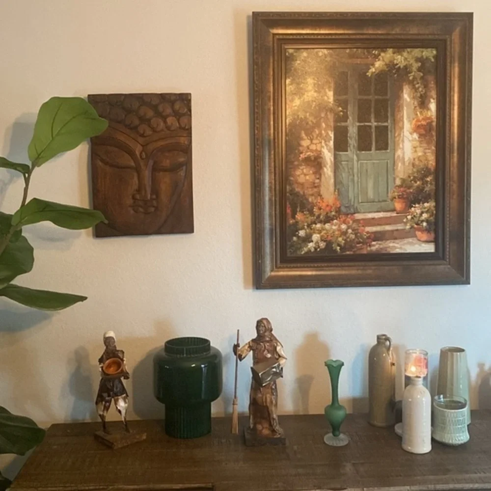 Vintage Jalisco Paper Mache‎ Mexican Folk Art Peasant Women And Man Decor